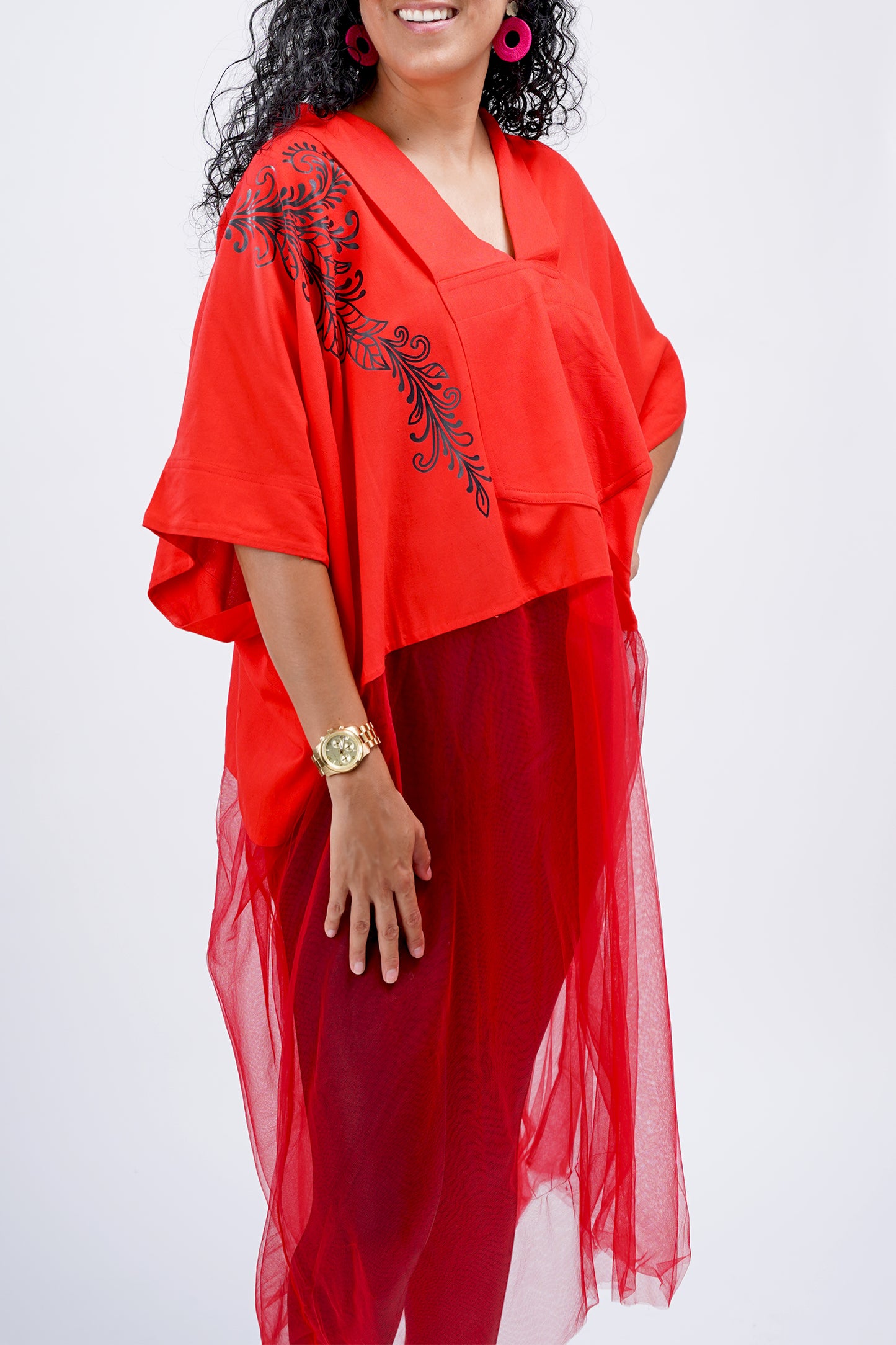 Agbada With Tulle
