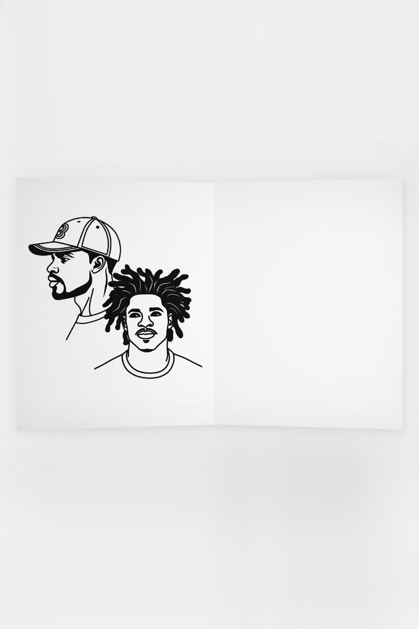 Blank Card Men Illustration