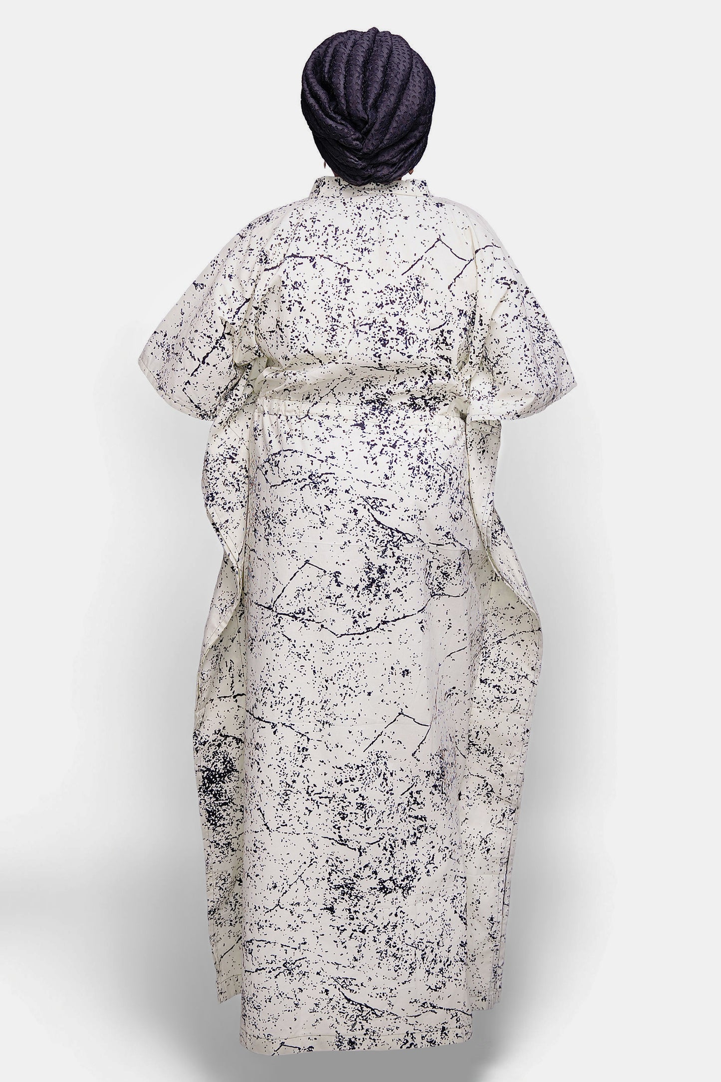 Kaftan with Drawstring Tie
