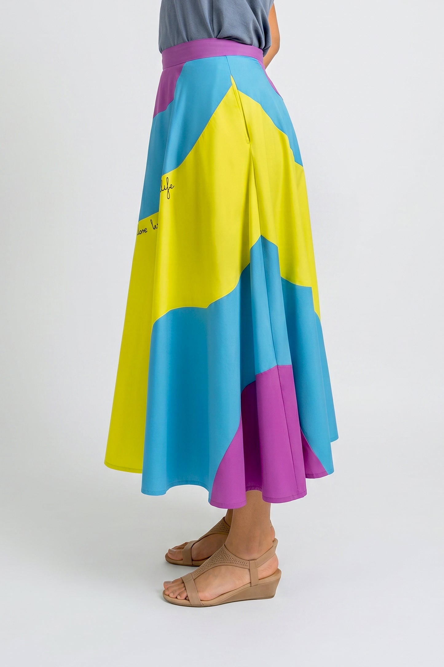 Multicolored Circle Skirt