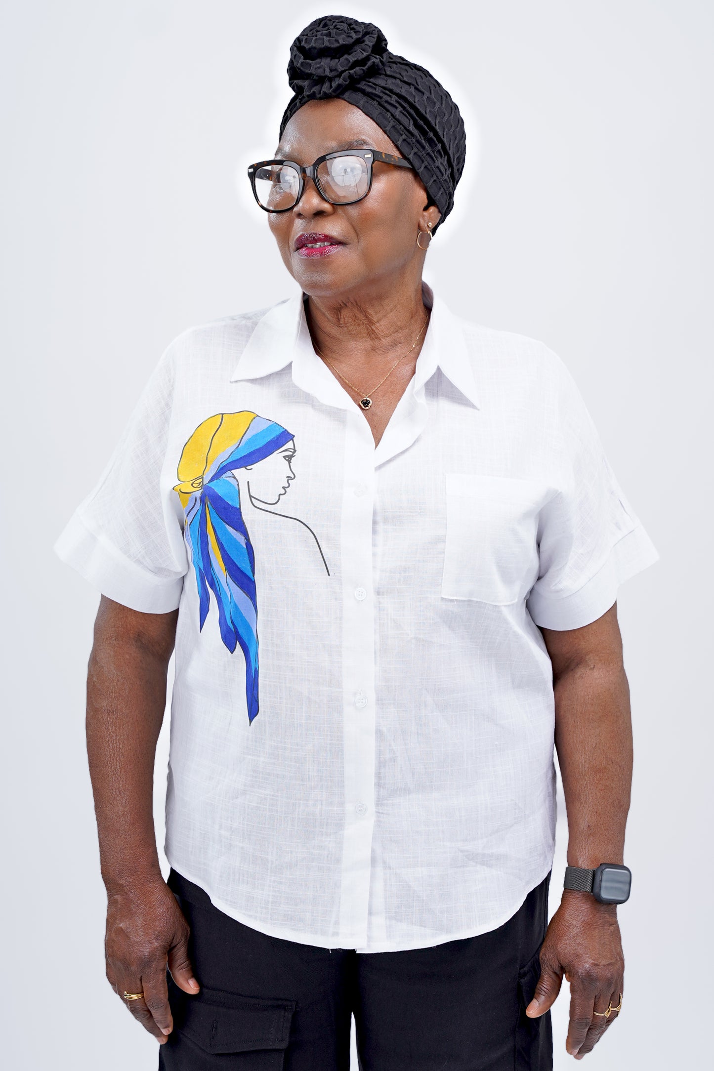 Painted Scarf Shirt