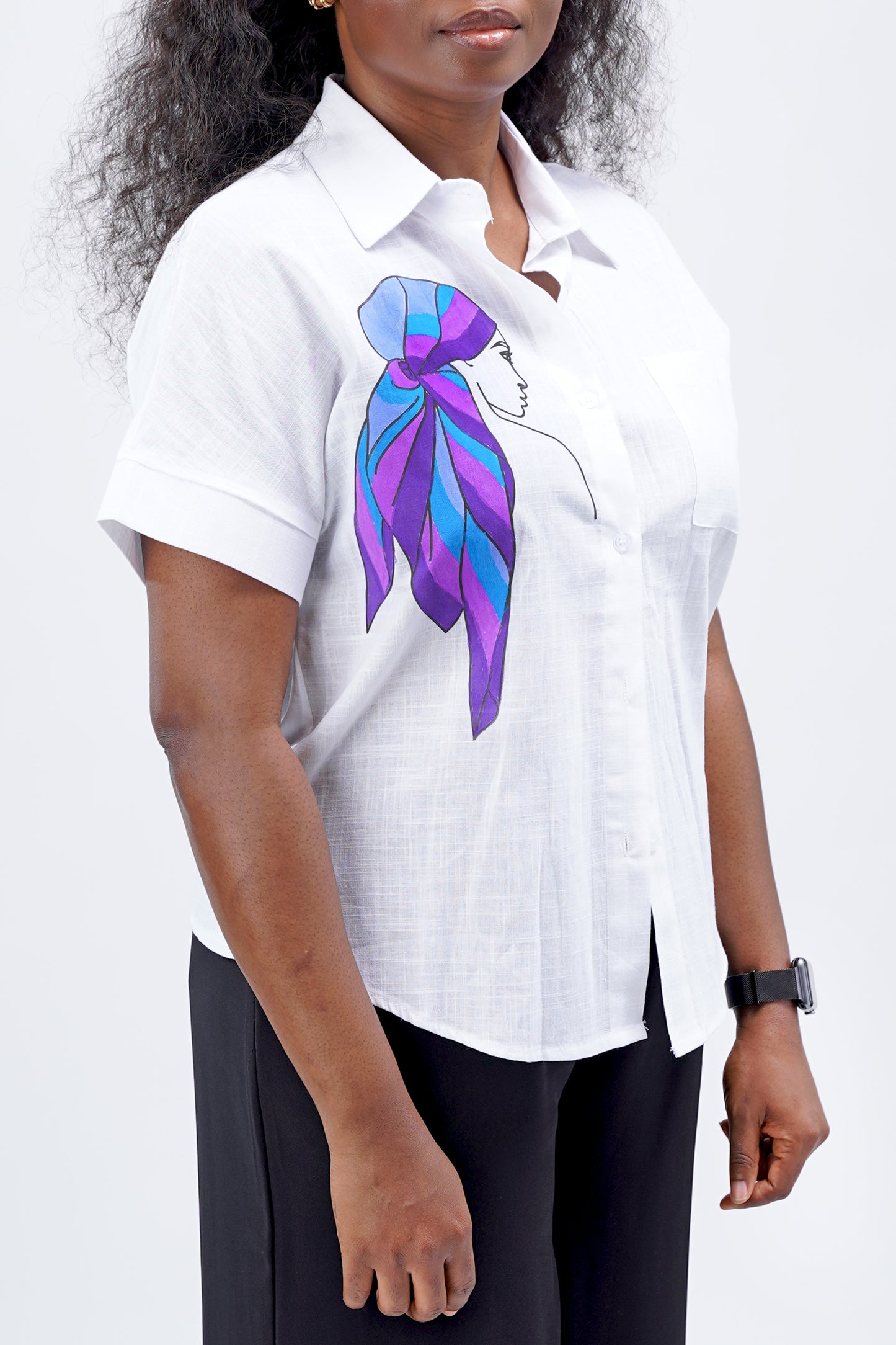 Painted Scarf Shirt