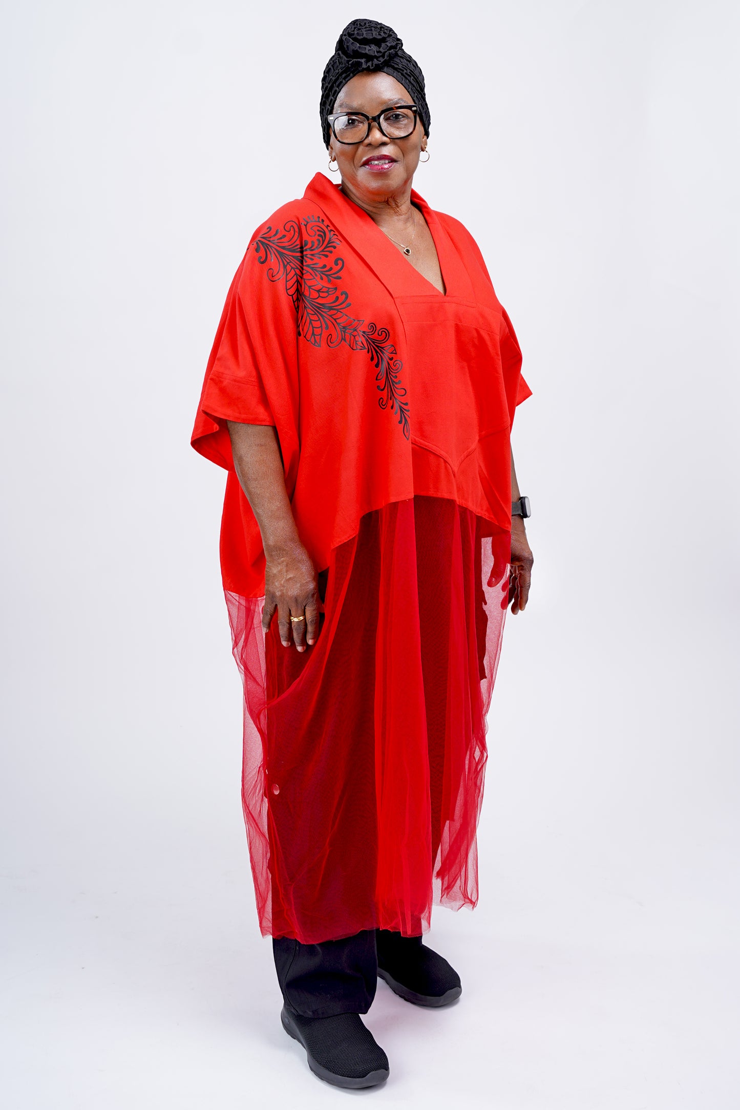 Agbada With Tulle