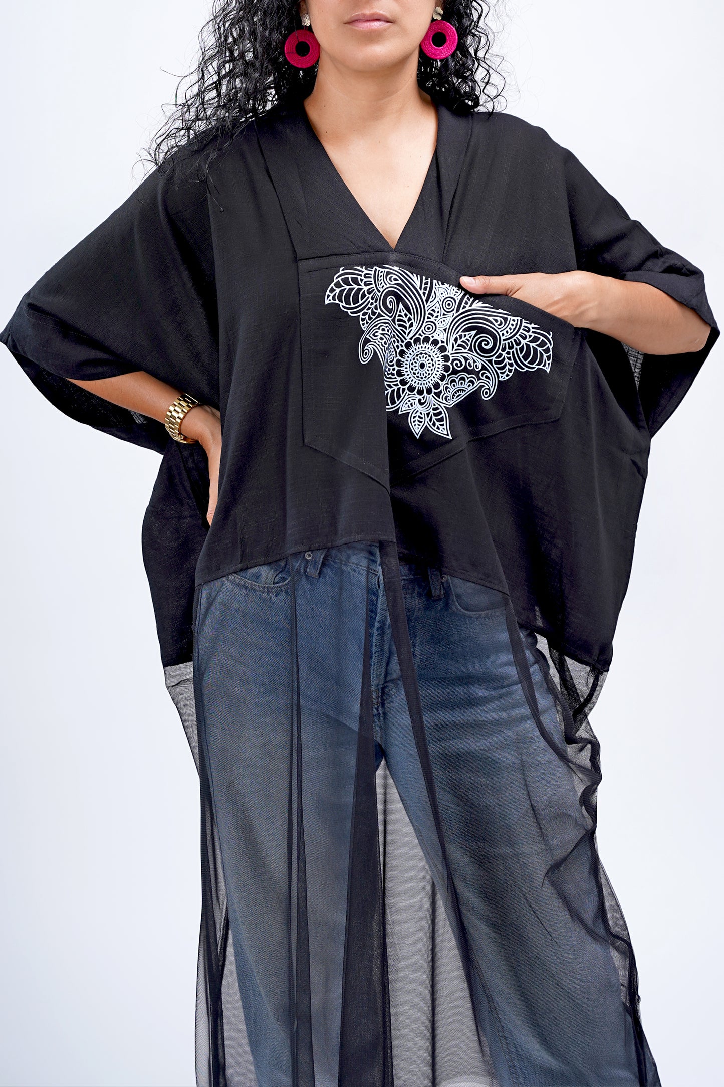 Agbada With Tulle