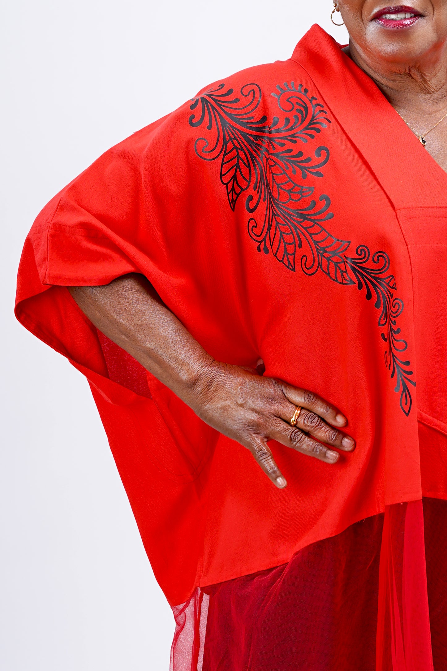 Agbada With Tulle