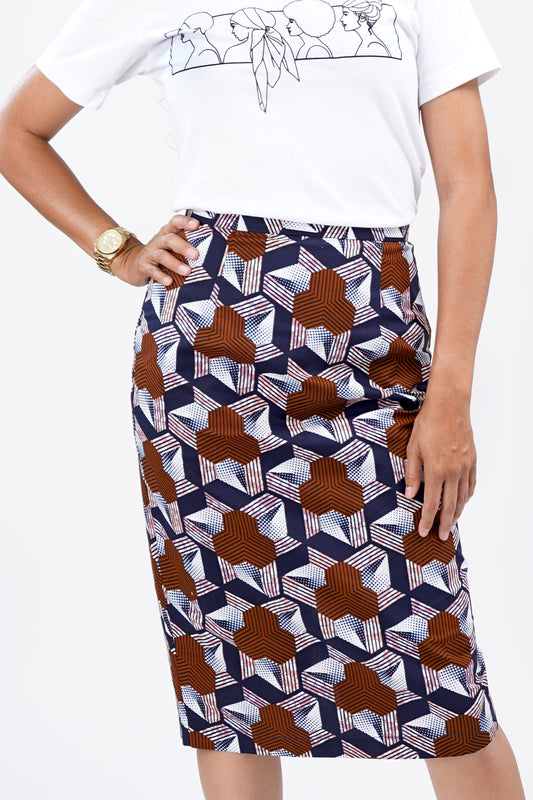 Ankara Pencil Skirt