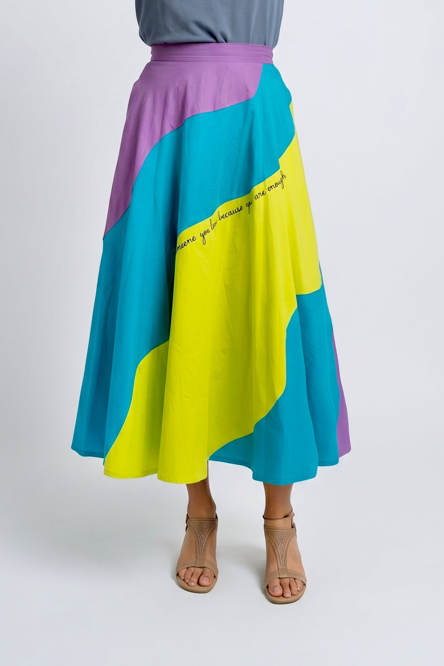 Multicolored Circle Skirt