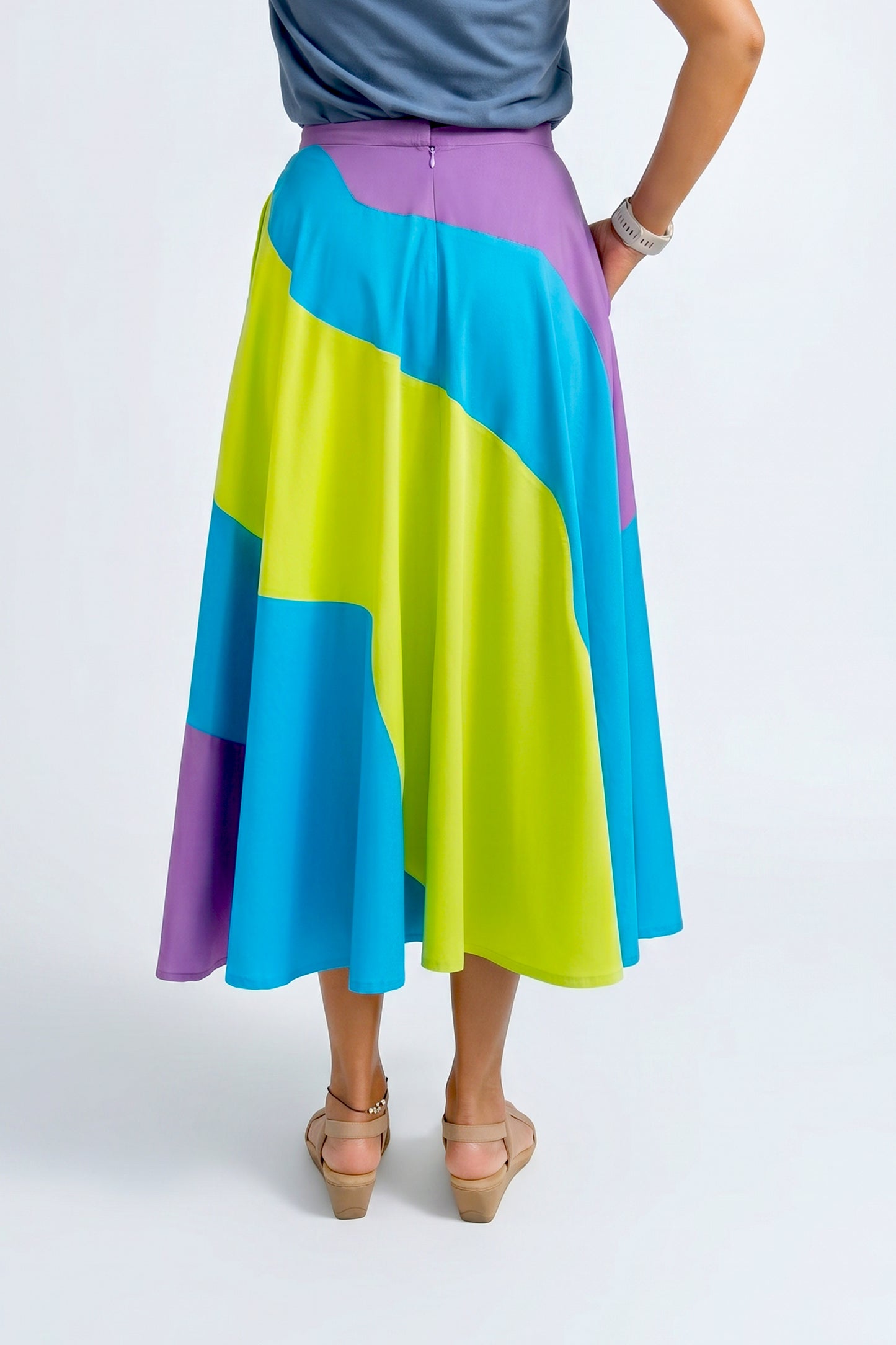 Multicolored Circle Skirt