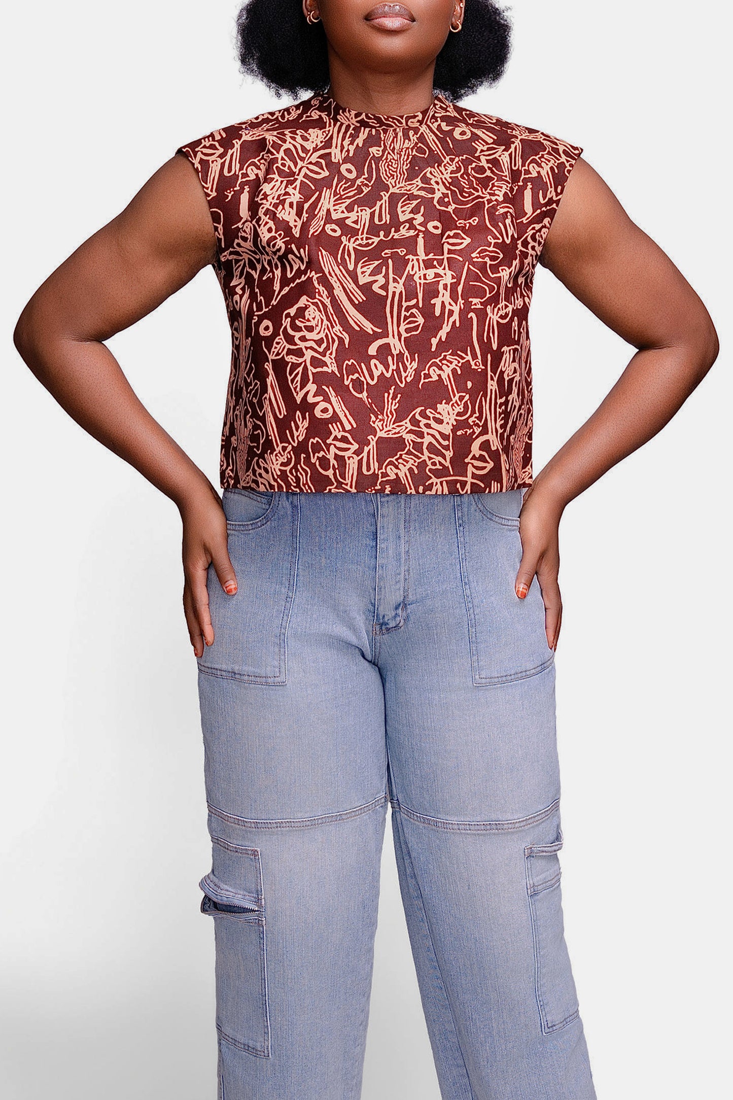Sleeveless Crop Top