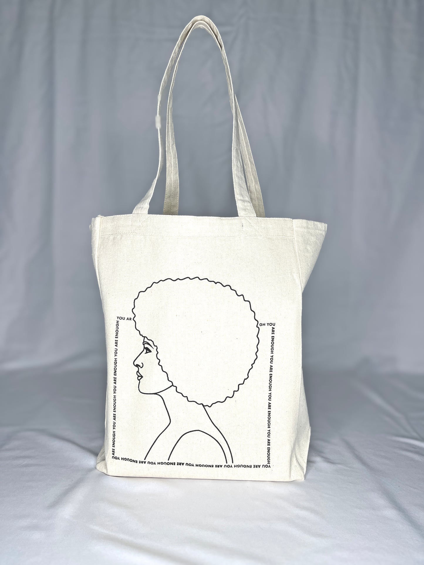 You Are Enough – Afro Tote Bag